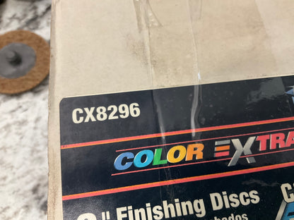 (25) PCS Color Extra CX8296  2'' COARSE Sanding Finishing Debris Removal Discs