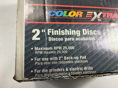 (x20) Color Extra CX8297 2'', Medium Grit Finishing Sanding Discs Surface Prep.