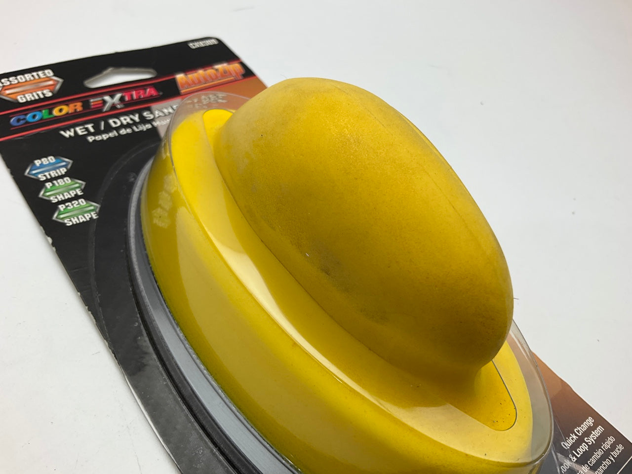 Color Extra CX8309 WET/DRY Sandpaper Holder W/ 6 Assorted Sheets 80 180 320 Grit