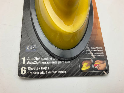 Color Extra CX8309 WET/DRY Sandpaper Holder W/ 6 Assorted Sheets 80 180 320 Grit