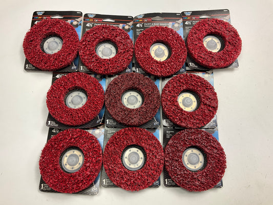 10 PACK 4-1/2'' Strip Clean Disc Rust Paint Welding Spatter Removal Angle Grinder