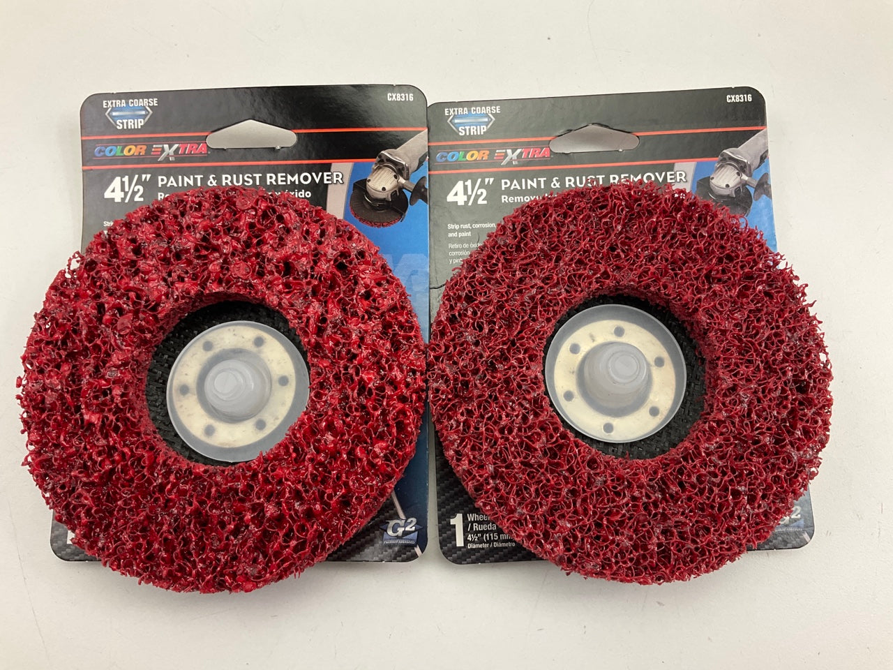 2-Color Extra CX8316 4-1/2'' Paint & Rust Abrasive Remover Angle Grind ...