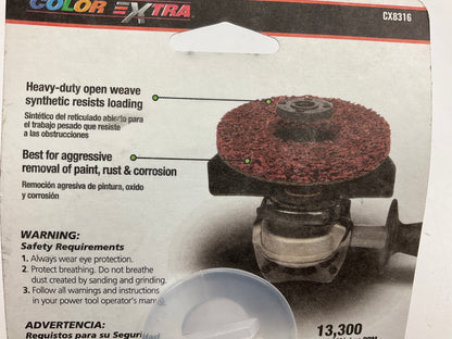 2-Color Extra CX8316 4-1/2'' Paint & Rust Abrasive Remover Angle Grinder Discs