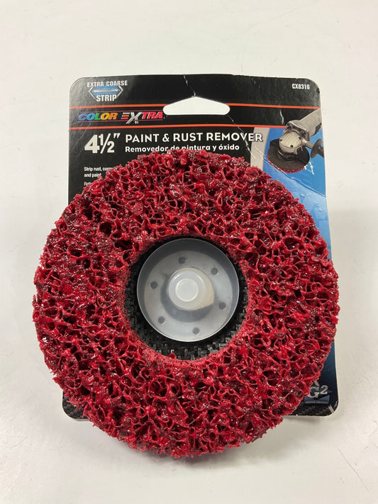 Color Extra CX8316 4-1/2'' Paint & Rust Abrasive Remover Angle Grinder Disc