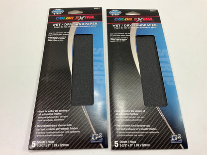 10 PACK - Color Extra CX8317 WET/DRY Sandpaper Sheet P80 80 Grit Strip 3-2/3''X9''