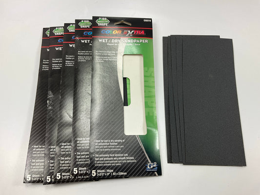(25) Sheets Total ColorExtra CX8318 WET DRY Sandpaper Sheets 180 Grit 3-2/3''x9''