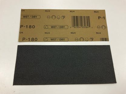 (25) Sheets Total ColorExtra CX8318 WET DRY Sandpaper Sheets 180 Grit 3-2/3''x9''