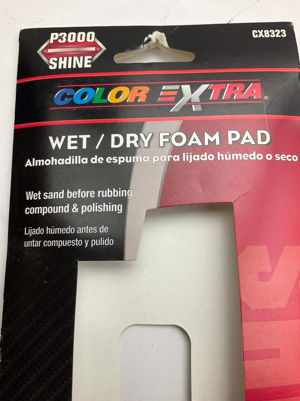 Color Extra CX8323 WET / DRY Foam Pad 3000 Grit Shine 3-2/3''X9