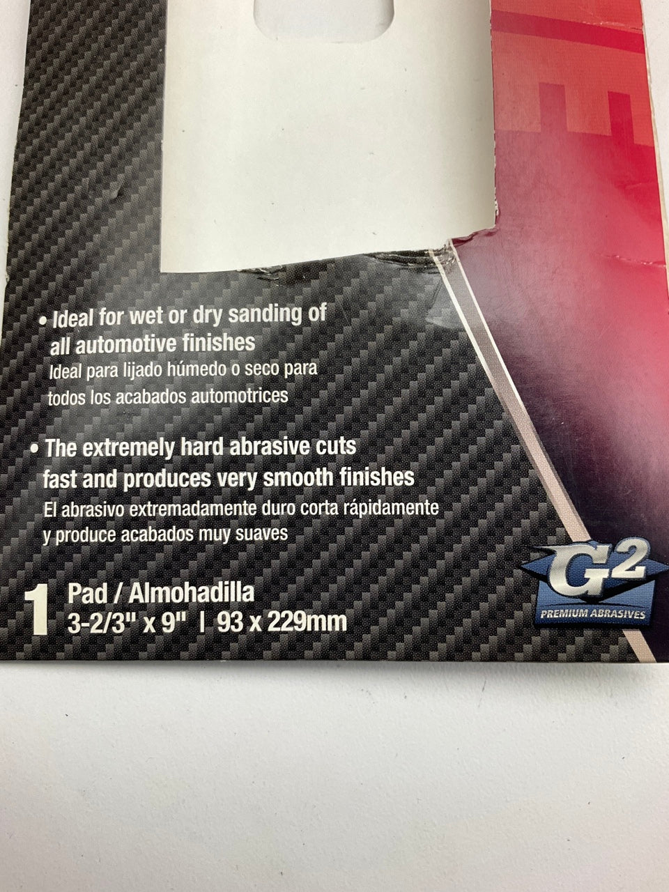 Color Extra CX8323 WET / DRY Foam Pad 3000 Grit Shine 3-2/3''X9