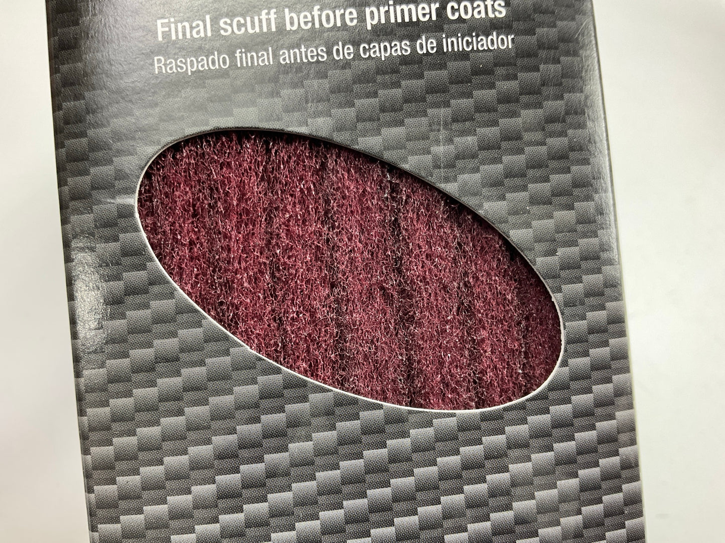 Pack Of 50 - COLOR EXTRA Maroon Scuffing Pads P360 Shape 360 Grit  6'' X 9''