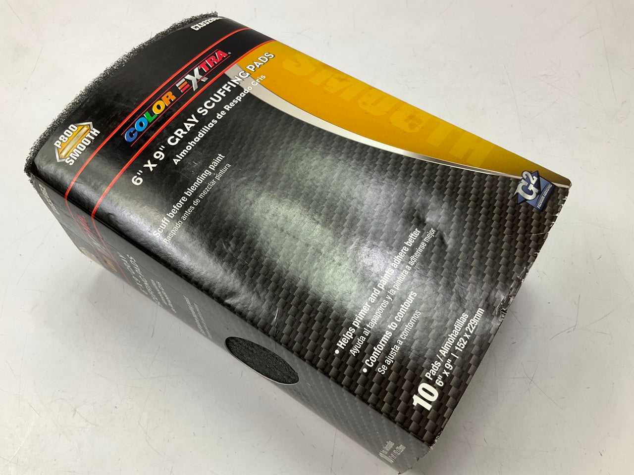 Pack Of 10 - 6''X9'' Gray Scuffing Pads P800 SMOOTH 800 Grit