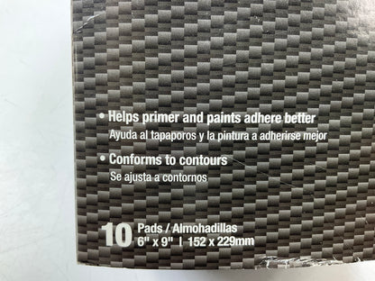 Pack Of 10 - 6''X9'' Gray Scuffing Pads P800 SMOOTH 800 Grit