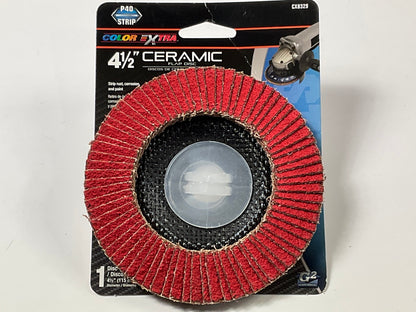 Color Extra CX8329 4-1/2'' Ceramic Flap Disc P40 40 Grit