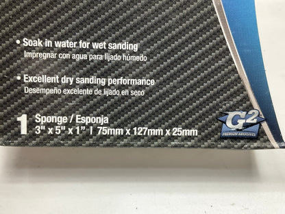(5) PACK - Color Extra CX8332 Waterproof Sanding Sponge, 3''x5'', 80 GRIT
