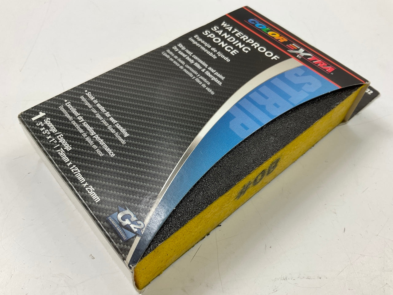 Color Extra CX8332 Waterproof Sanding Sponge, 3''x5''
