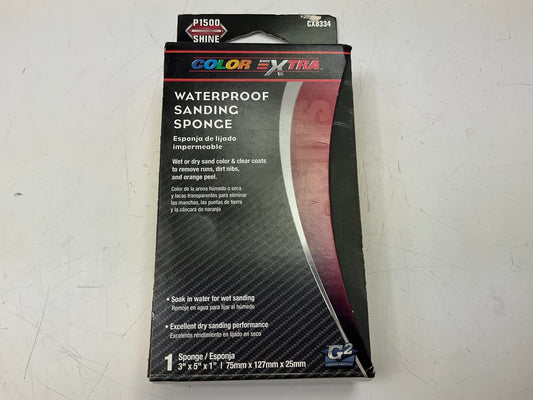 Color Extra CX8334 Waterproof Sanding Sponge P1500 Shine 1500 Grit 3'' X 5'' X 1''