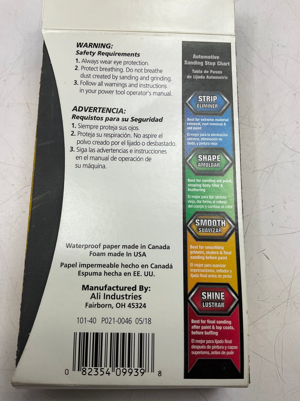 Color Extra CX8334 Waterproof Sanding Sponge P1500 Shine 1500 Grit 3'' X 5'' X 1''