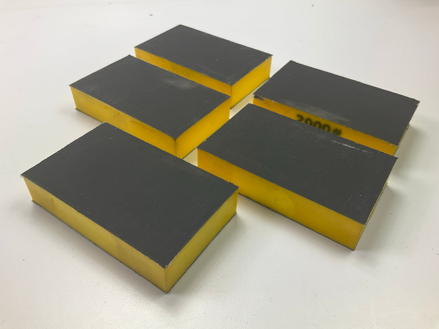 (5) Color Extra CX8335 Waterproof Sanding Sponge P2000 Shine 2000 Grit 3''x5''x1''