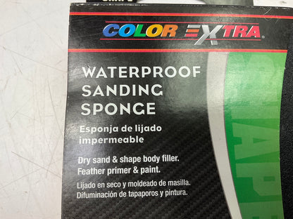 Color Extra CX8337 Waterproof Sanding Sponge P180 Shape 180 Grit  3'' X 5'' X 1''