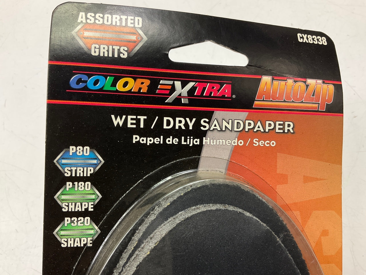 Color Extra CX8338 Wet / Dry Sand Paper, 80, 180, 320 Grits For Hand Sander