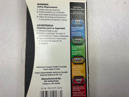 Color Extra CX8349 Waterproof Sanding Sponge - 3'' X 5'' X 1''