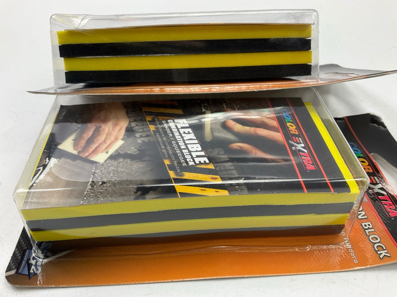 (2) Color Extra CX8362 Flexible Combination Block Sander Squeegee Sanding Blocks