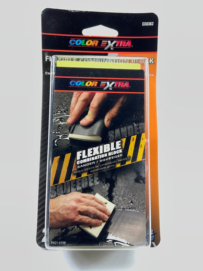 Color Extra CX8362  Flexible Combination Block Sander / Squeegee, Sanding Block