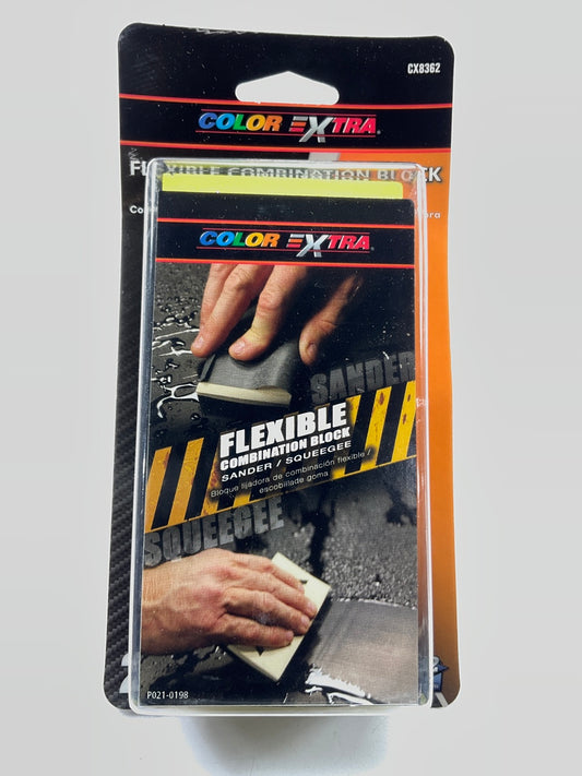 Color Extra CX8362  Flexible Combination Block Sander / Squeegee, Sanding Block