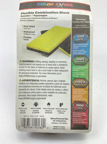 Color Extra CX8362  Flexible Combination Block Sander / Squeegee, Sanding Block