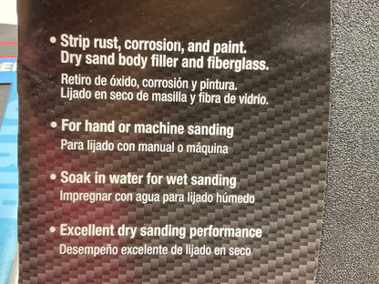 Pack Of 6 - Color Extra CX8368 WET / DRY Sandpaper Sheets 9'' X 11'' 80 Grit