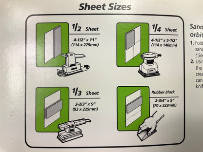 Pack Of 3 - Color Extra CX8368 WET / DRY Sandpaper Sheets 9'' X 11'' 80 Grit