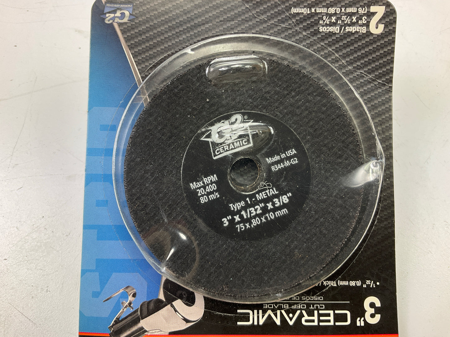 (10) Color Extra CX8465 Ceramic Grinding / Cut-Off Wheel 3'' X 1/32'' X 3/8''