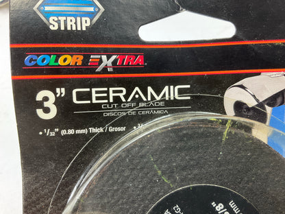 (10) Color Extra CX8465 Ceramic Grinding / Cut-Off Wheel 3'' X 1/32'' X 3/8''