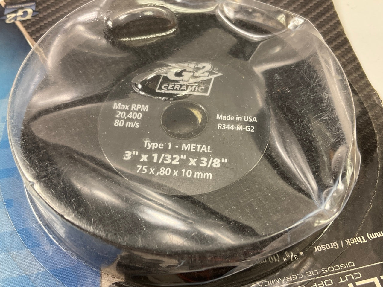 Pack Of 2 Color Extra CX8465 Ceramic Grinding / Cut-Off Wheel 3'' X 1/32'' X 3/8''