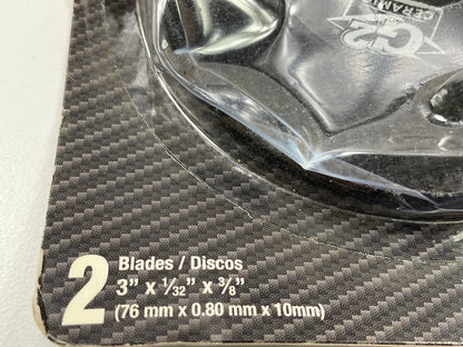 Pack Of 2 Color Extra CX8465 Ceramic Grinding / Cut-Off Wheel 3'' X 1/32'' X 3/8''