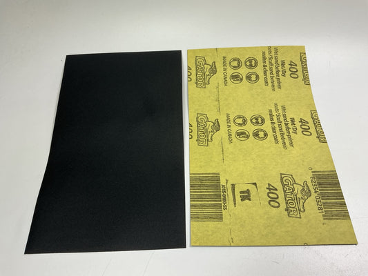 12 Sheets, Color Extra CX8472 Sandpaper Sheets 5-1/2'' X 9'', 400 Grit, Extra Fine