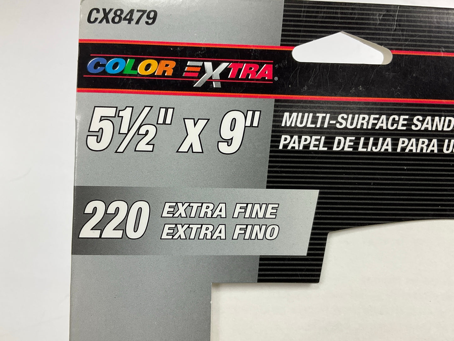 (90) Sheets - Color Extra CX8479 Sandpaper Sheets, 220 Grit, 5-1/2'' X 9''