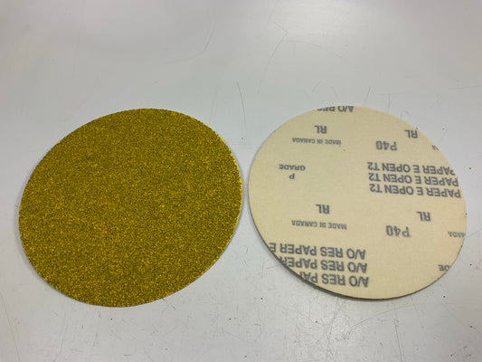 Color Extra CX8506 6'' Hook & Loop Sanding Discs, 40 Grit Extra Coarse, 50 Discs