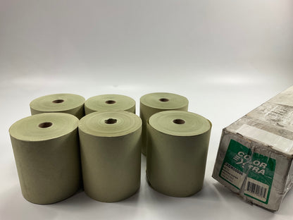 6 Rolls Total - Color Extra CXGR50006 Masking Paper 6'' X 500' Each Roll