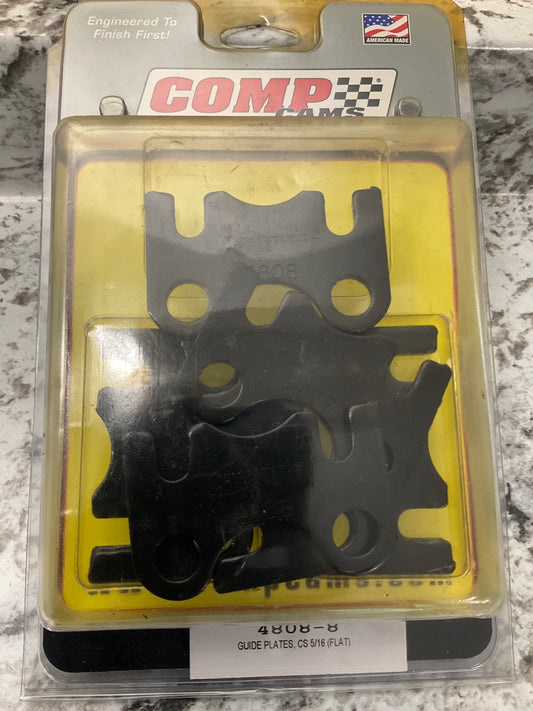 8 Comp Cams 4808-8 Small Block Chevy 5/16'' Push Rod 7/16'' Stud Flat Guide Plates