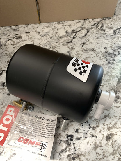 Comp Cams 5200 Vacuum Canister Reservoir Tank Black Powder Coated Aluminum