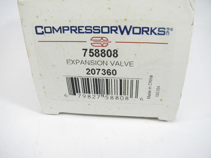 Compressor Works 758808 A/C Expansion Valve - Rear