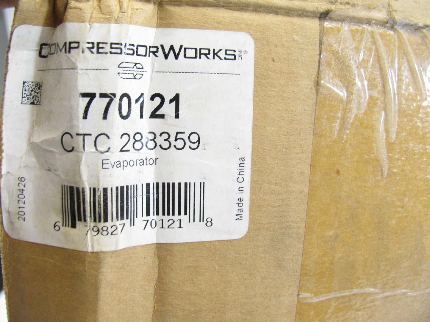 Compressor Works 770121 A/C Evaporator Core