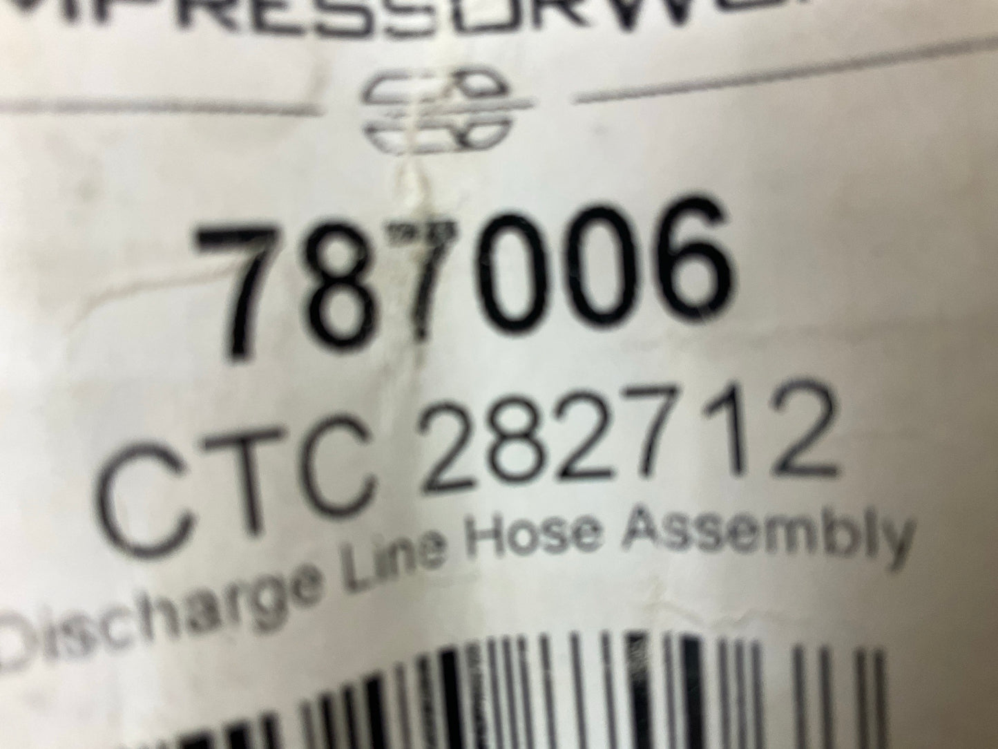 Compressor Works 787006 A/C Refrigerant Discharge Line Hose