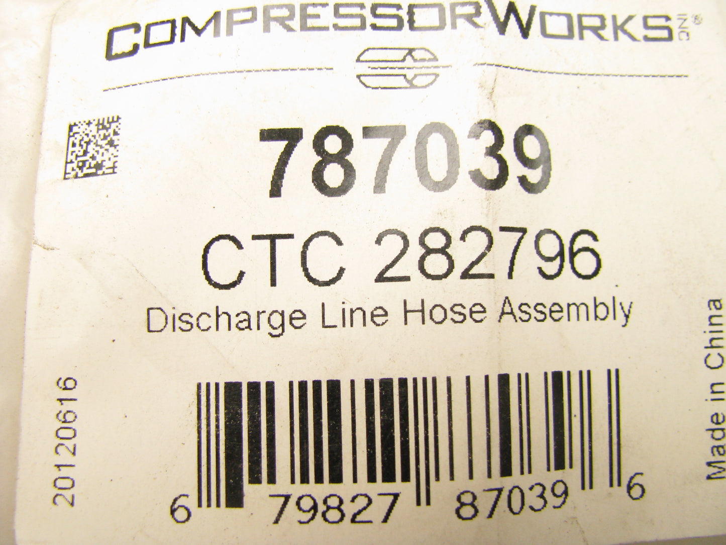 Compressor Works 787039 A/C Discharge Line Hose 97-01 Toyota Camry 99-01 Solara