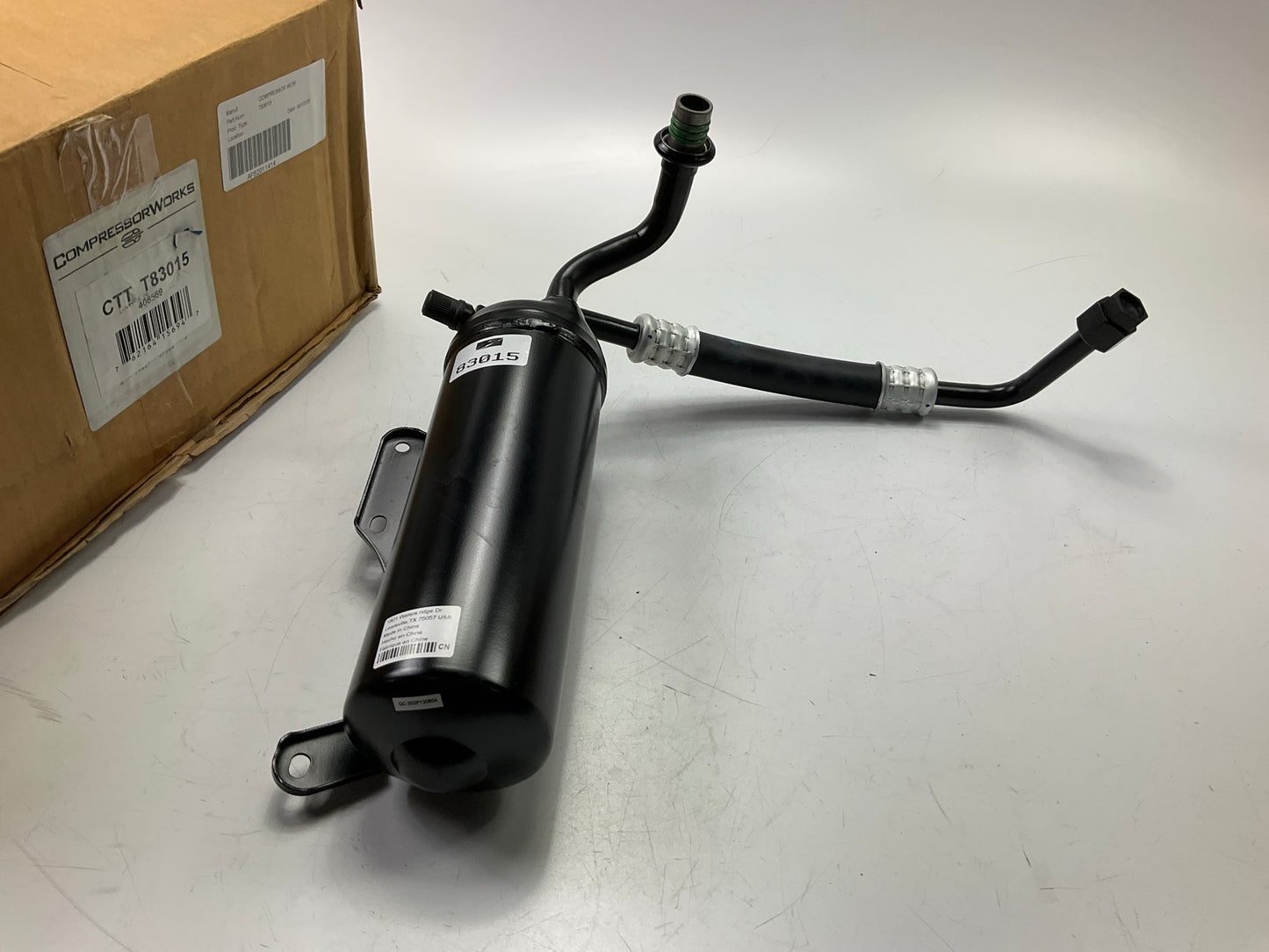 Compressor Works T83015 A/C Accumulator With Hose Assembly