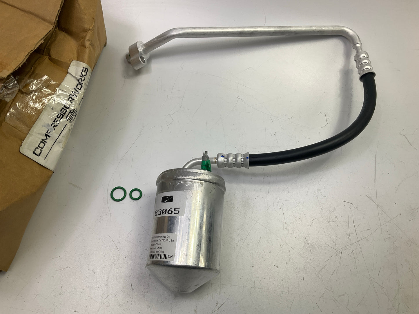 Compressor Works T83065 A/C Receiver Drier Accumulator With Hose