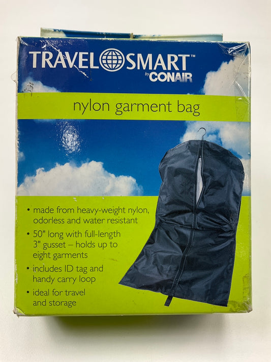 CONAIR TS48GB Travel Smart Black Nylon Garment Clothes Bag, Holds Up To 8 Pcs