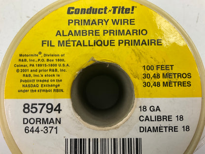 Conduct-tite 85794 Black 100 Feet Primary Auto Wire 18 Gauge