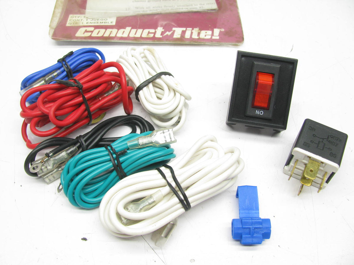 85937 Conduct-tite 85937 Universal 30 Amp Relay Wiring Switch Kit – Spark ...